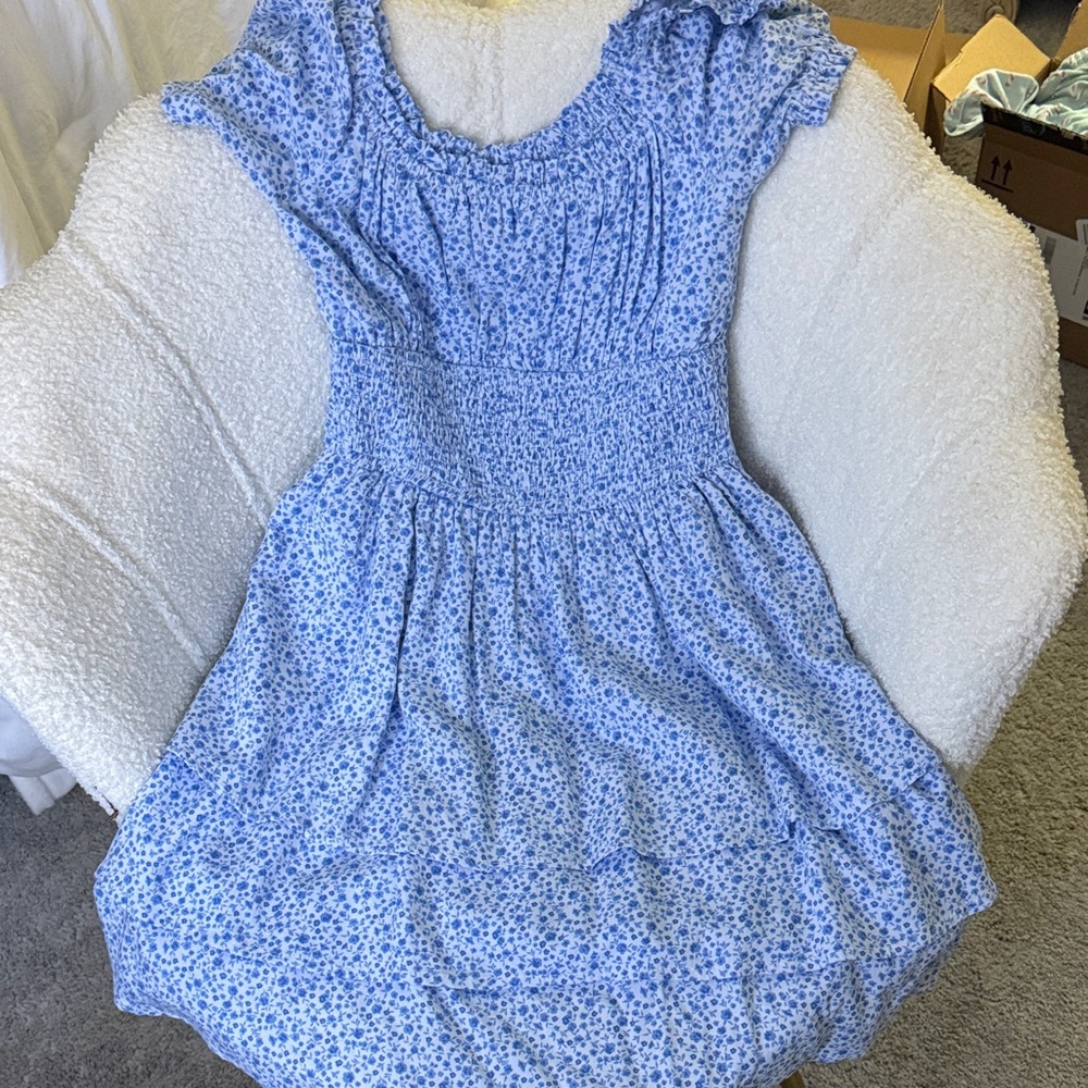 Blue Floral Sundress